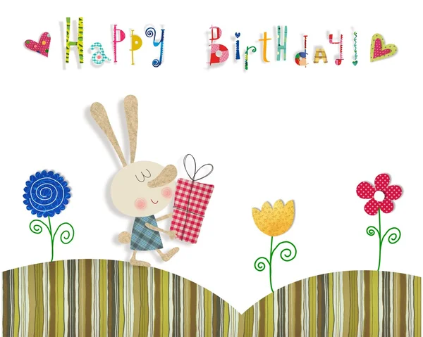 Birthday greeting card — Stock Photo, Image