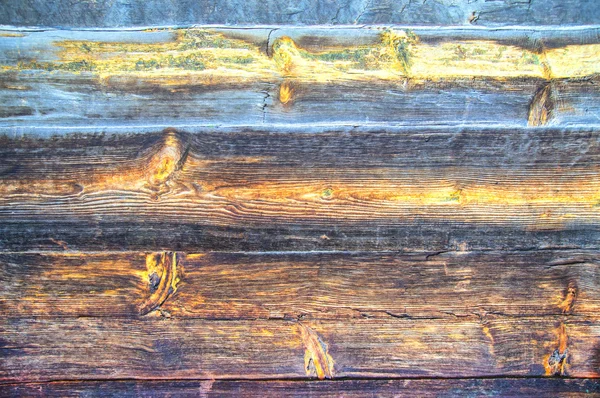 Holzbohlen mit Ästen und Ringen — Stockfoto