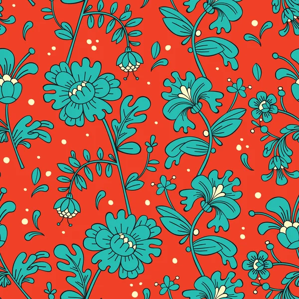 Patrón floral — Vector de stock