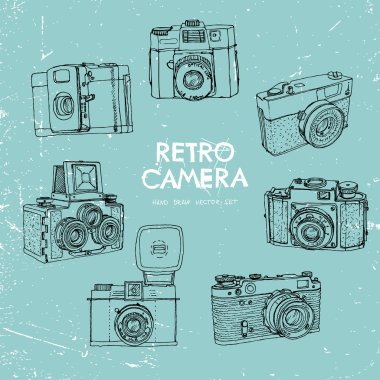 Retro kamera seti