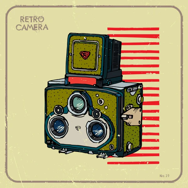 Vintage camera vector — Stock Vector