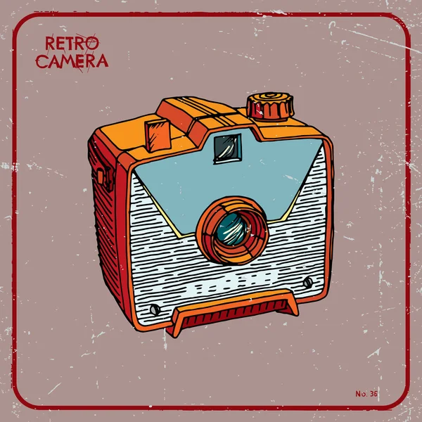 Retro kamera çizim