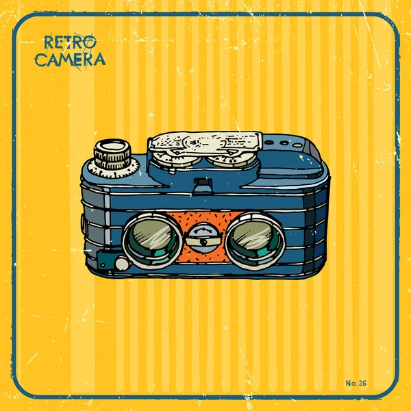 Vetor de câmera retro —  Vetores de Stock