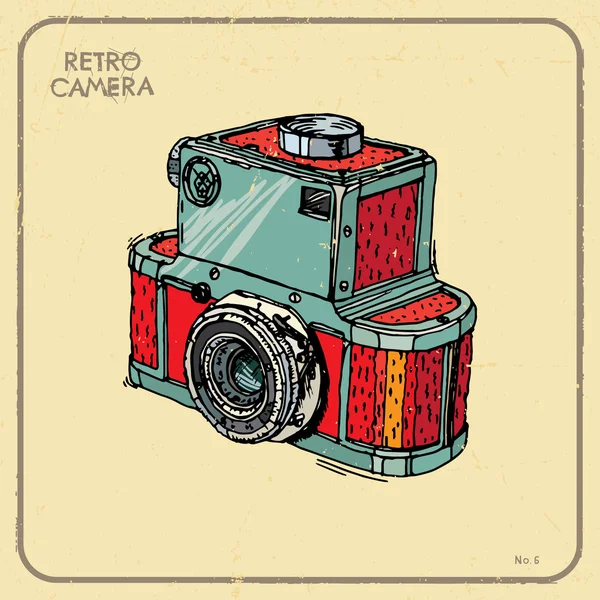 Caméra vectorielle vintage — Image vectorielle