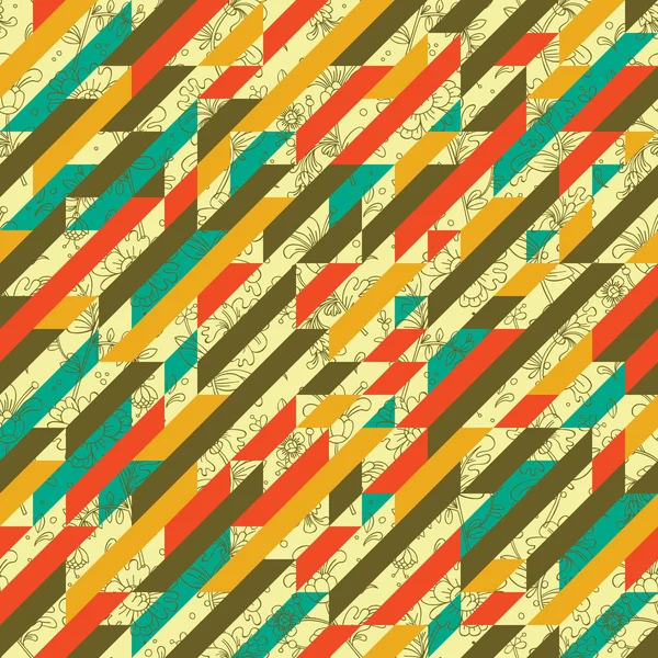 Patrón floral abstracto — Vector de stock