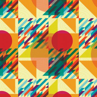 Geometric pattern pastels art clipart