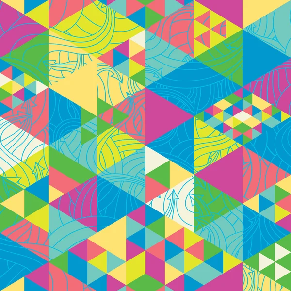 Geometrik desen pastel sanat