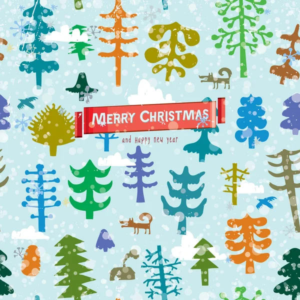 Merry forest — Stock Vector