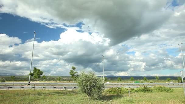 Nuvens se movendo no céu — Vídeo de Stock