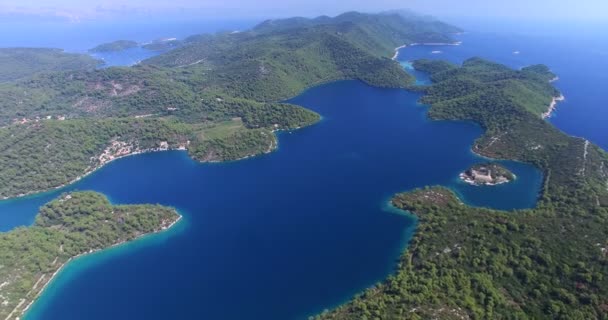 Vackra ön Mljet, Kroatien — Stockvideo