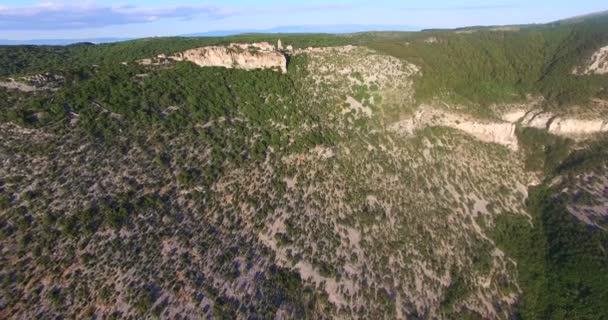 Cidade velha colina Lubenice — Vídeo de Stock