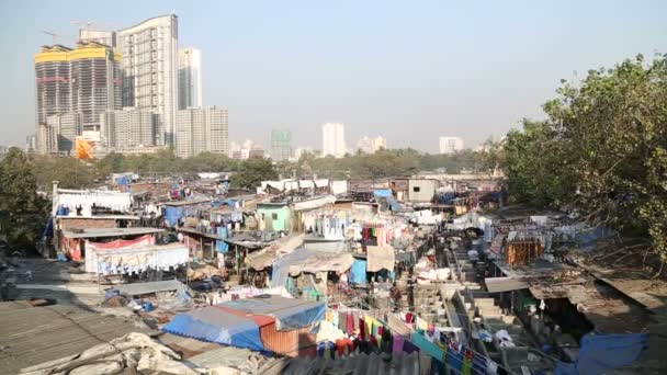 Slums in Mumbai, India — Stock Video