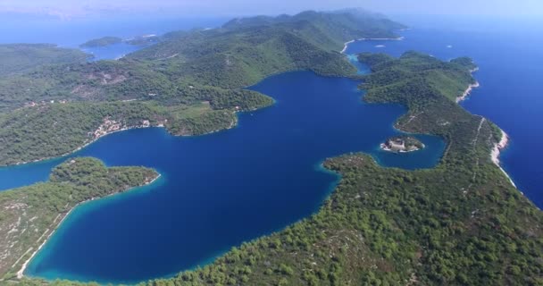 Hermosa isla de Mljet, Croacia — Vídeos de Stock