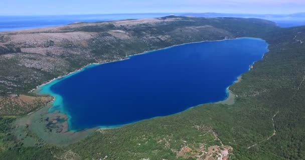 Beautiful Vrana lake, Croatia — Stockvideo