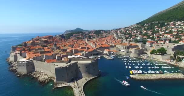 Gamla stan i Dubrovnik — Stockvideo