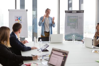 Alkışlar eller iş adamı