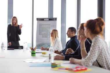 Proje sunan iş kadını