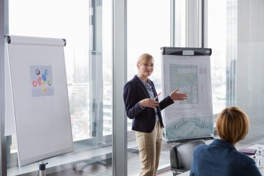 Proje sunan iş kadını