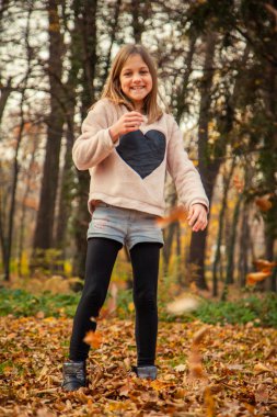 Çocuk Parkı yaprakları ile çalış