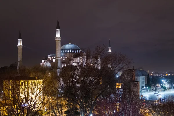 Hagia Sophia la nuit — Photo