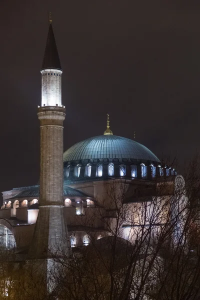 Hagia Sophia at night — Stock Photo, Image