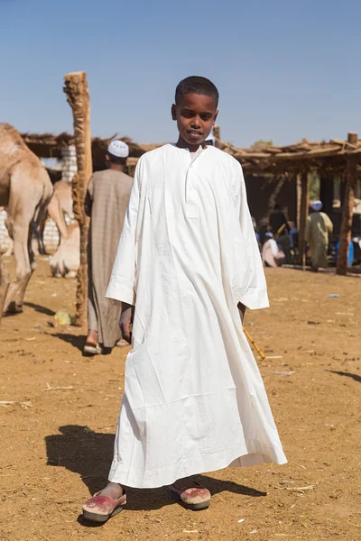 Kameel verkoper op Camel markt — Stockfoto