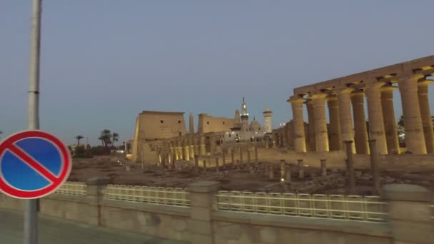 Luxor 'daki Karnak Tapınağı — Stok video