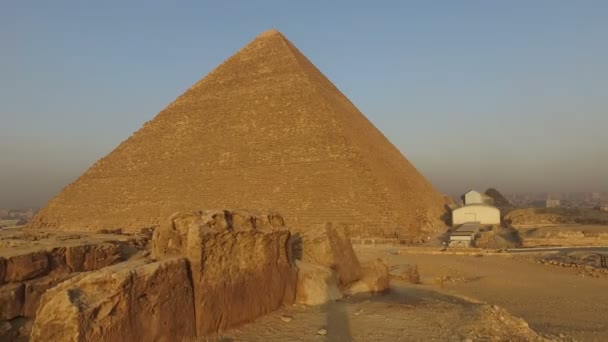 Cheops-Pyramide bei Giza — Stockvideo