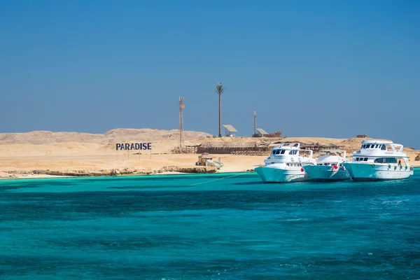 Barcos atracados en Paradise Island — Foto de Stock