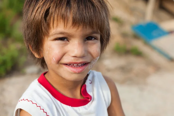 Mały chłopiec Roma — Zdjęcie stockowe