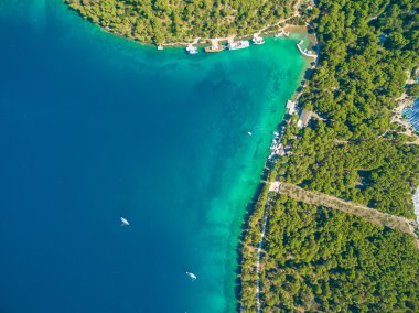 Göl Slano Milli Parkı Telascica içinde