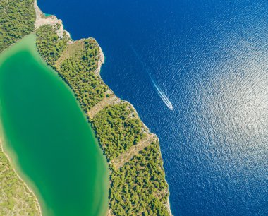 Göl Slano Milli Parkı Telascica içinde