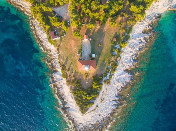 Lighthouse  in Veli Rat in Croatia — Stock Photo, Image