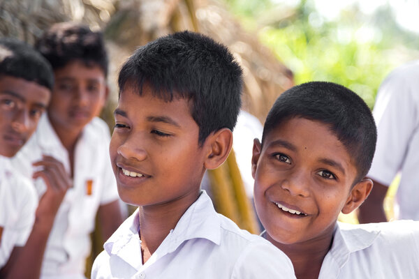 Portrait of school kids at Sea Turtle Farm and Hatchery