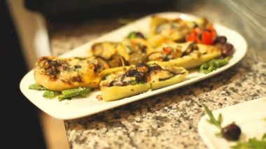 Şef yemek dekorasyon