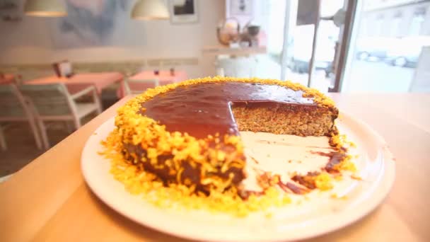 Bolo de chocolate — Vídeo de Stock