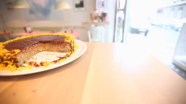 Bolo de chocolate — Vídeo de Stock