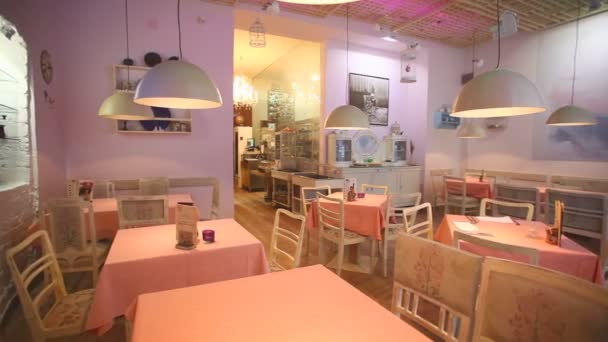 Ristorante interno — Video Stock