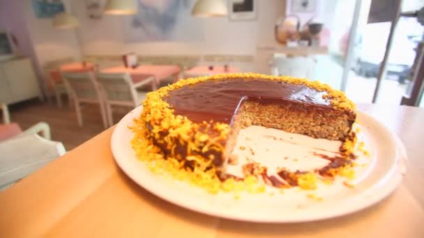 Bolo de chocolate — Vídeo de Stock