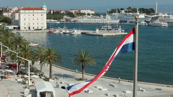 Paseo marítimo y portuario — Vídeos de Stock