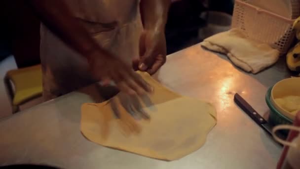 Food vendors on Khao San Road — Stock Video