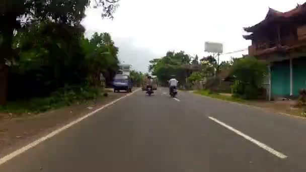 Trip on Balinese country road — Stock Video