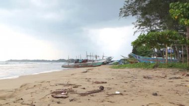 Weligama Beach'te görünümünü