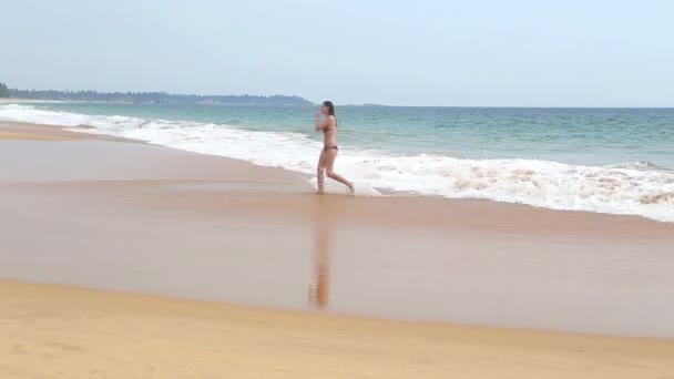 Hikkaduwa beach — Stock Video