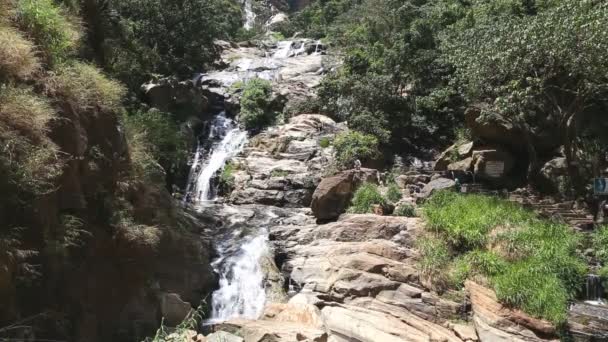 View of Ravana Falls — Stock Video
