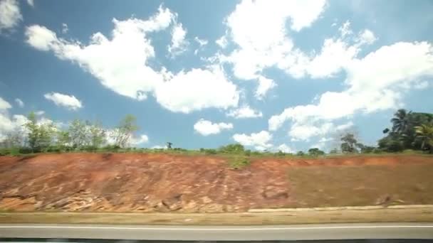 Вид на дороги и сельскую местность — стоковое видео