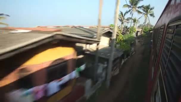 View of Colombo seaside suburbs — Stock Video