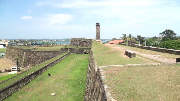 Galle fort — Stock Video