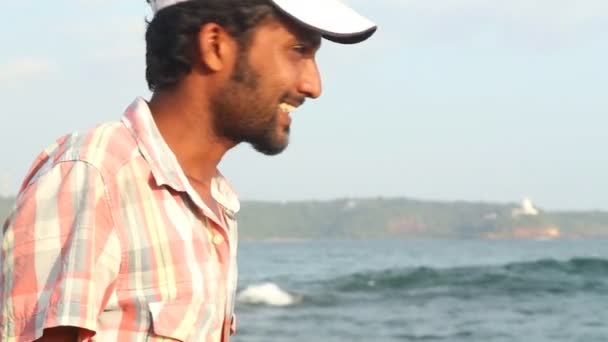 Yerel balıkçı portresi — Stok video