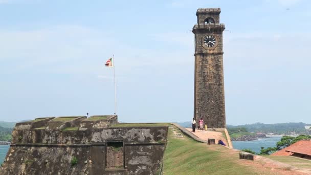 Galle fort — Stockvideo